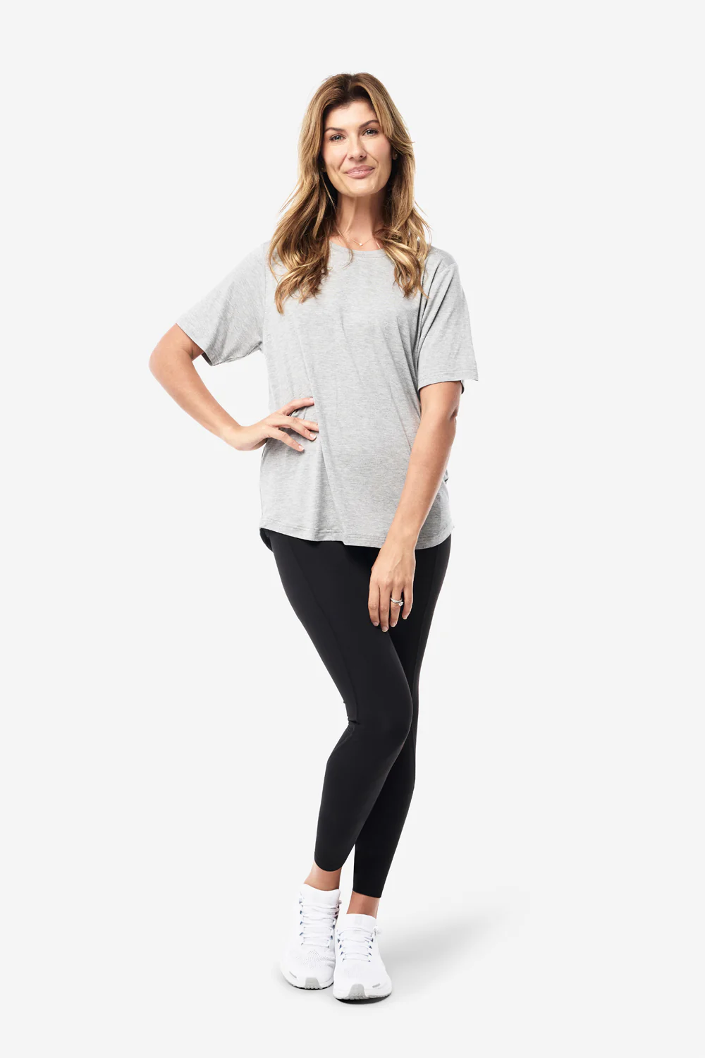 Classic Bamboo T-Shirt - Grey Marle - Image 4