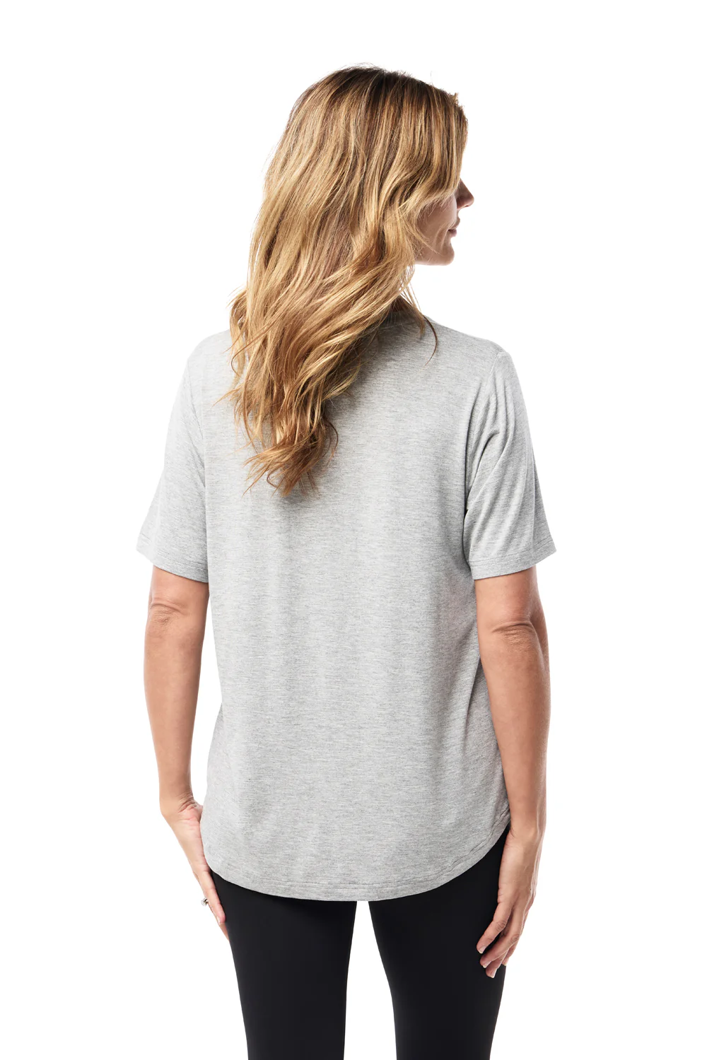 Classic Bamboo T-Shirt - Grey Marle - Image 7