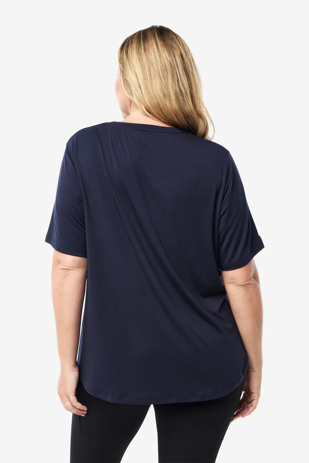 Classic Bamboo T-Shirt - Navy - Image 6