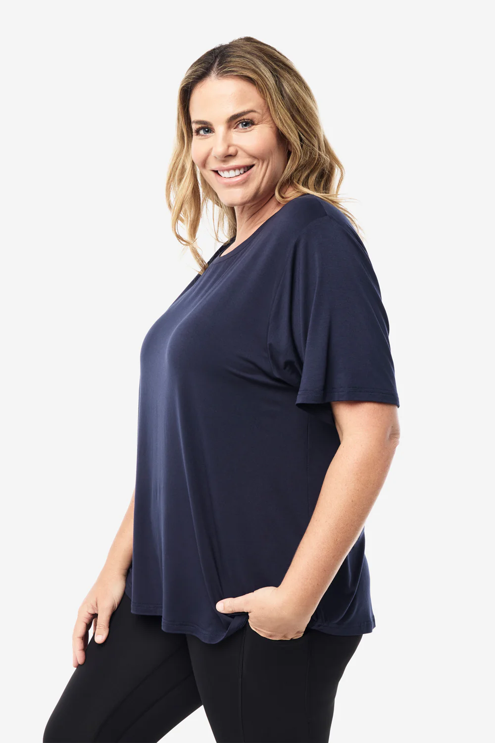 Classic Bamboo T-Shirt - Navy - Image 7