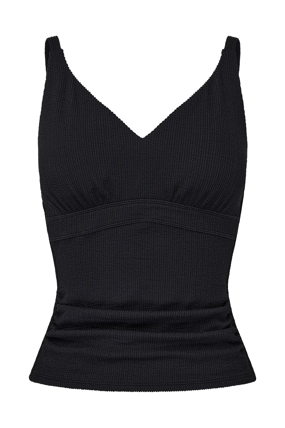 Coolum Tankini Top - Black Texture - Image 9