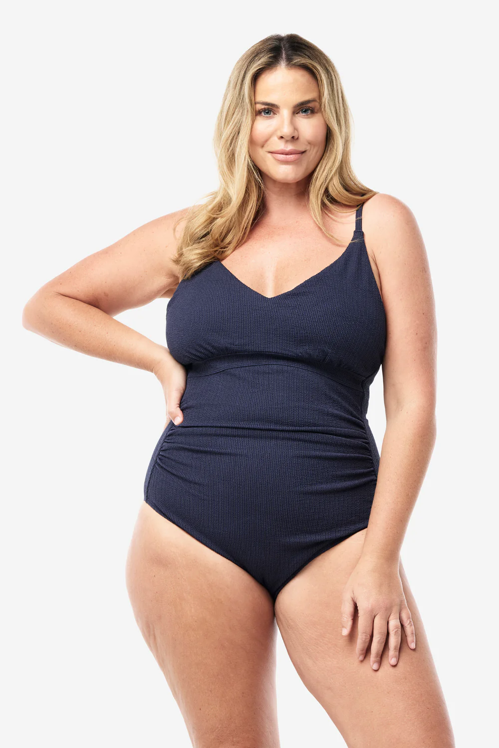 Coolum Core Support One Piece Swim - Navy Texture - Image 6