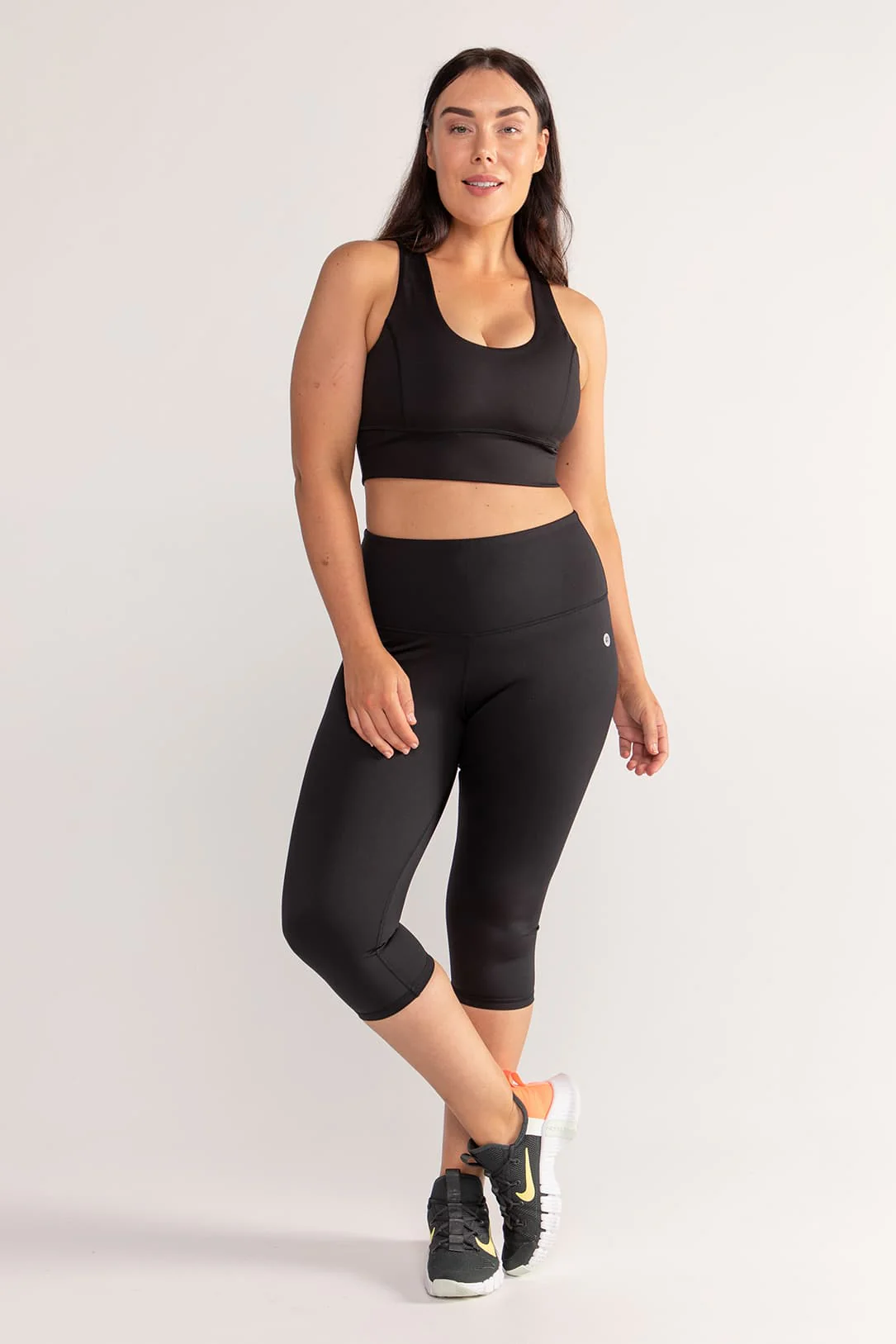 Essential High-Waist Move 3/4 Length Legging - Black - Image 3
