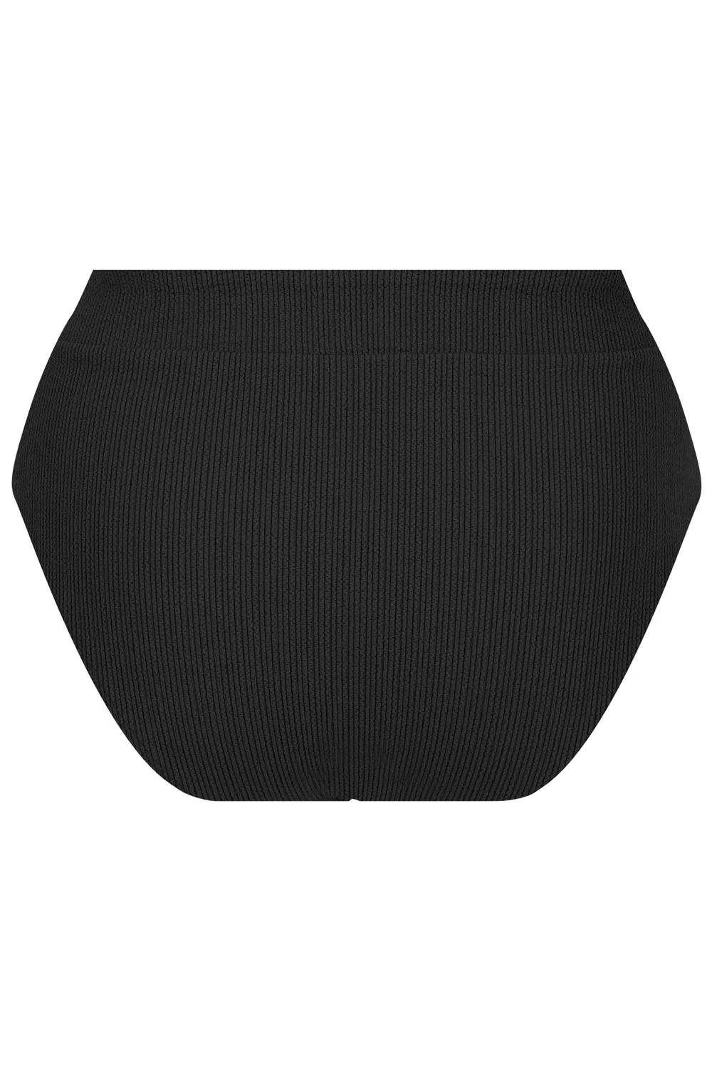 Byron High Waisted Bikini Bottom - Black Texture - Image 15