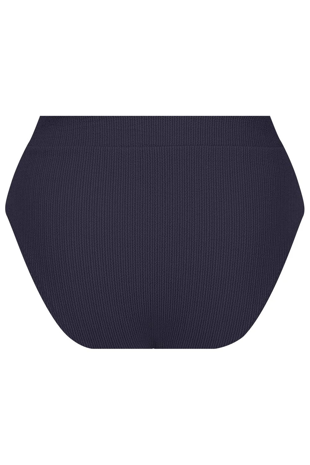 Byron High Waisted Bikini Bottom - Navy Texture - Image 14