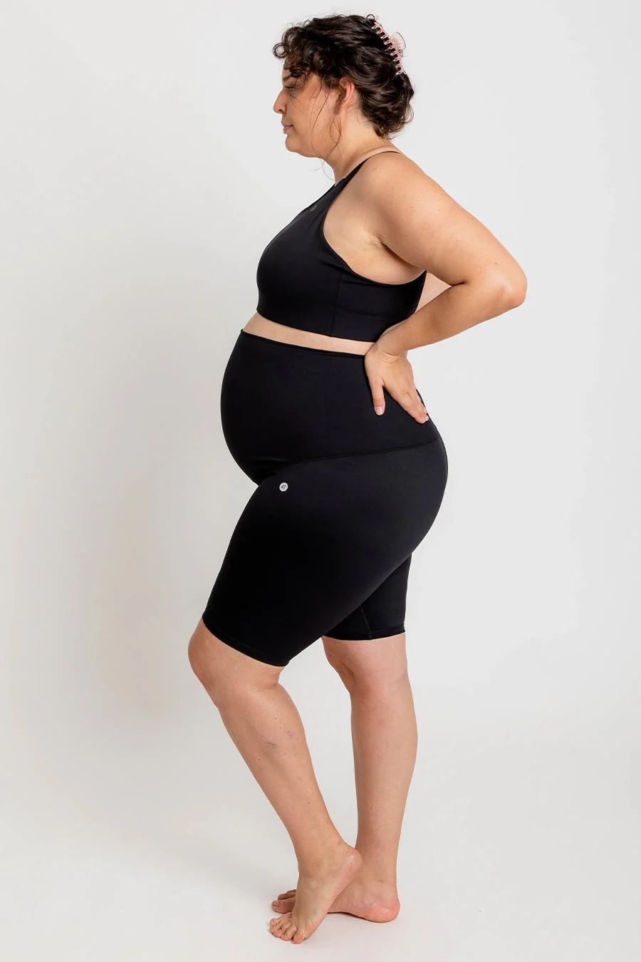 Maternity Support Move Bike Short - Black - Image 6