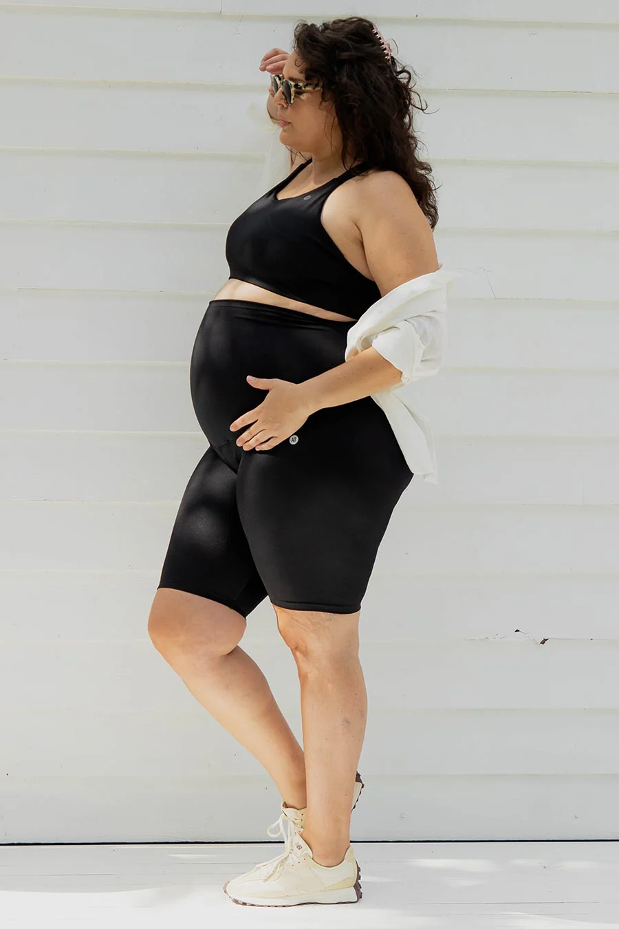 Maternity Support Move Bike Short - Black - Image 9