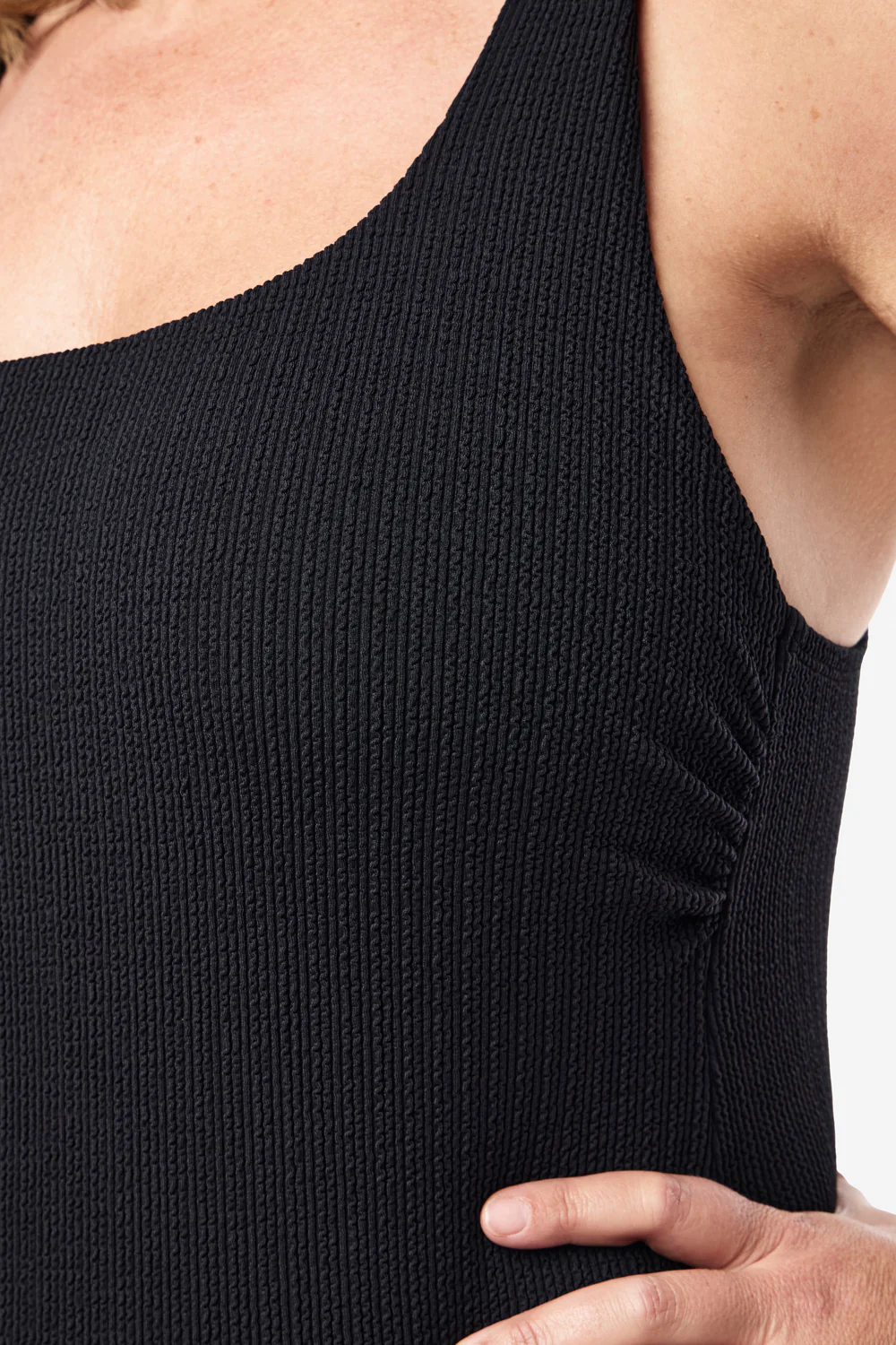 Sorrento Core Support One Piece Swim - Black Texture - Image 11