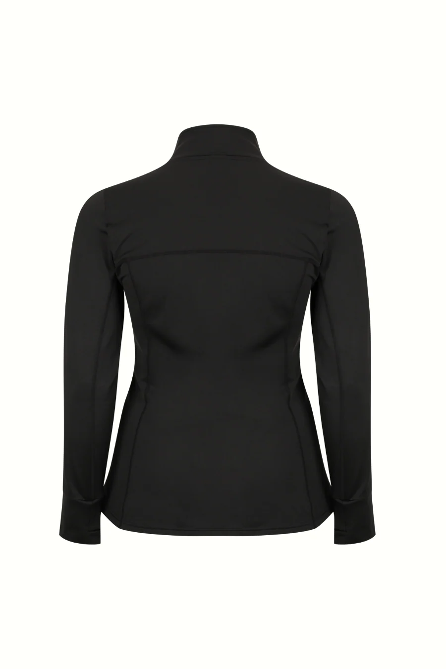 Thermal Sports Long Sleeve Zip Top - Black - Image 3