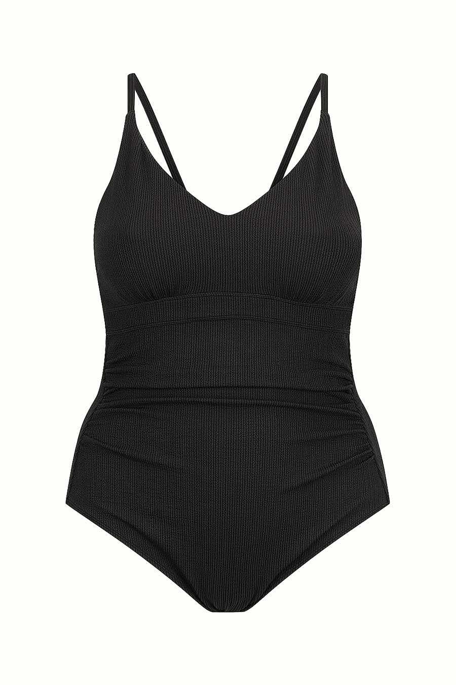 Coolum Core Support One Piece Swim - Black Texture - Image 7